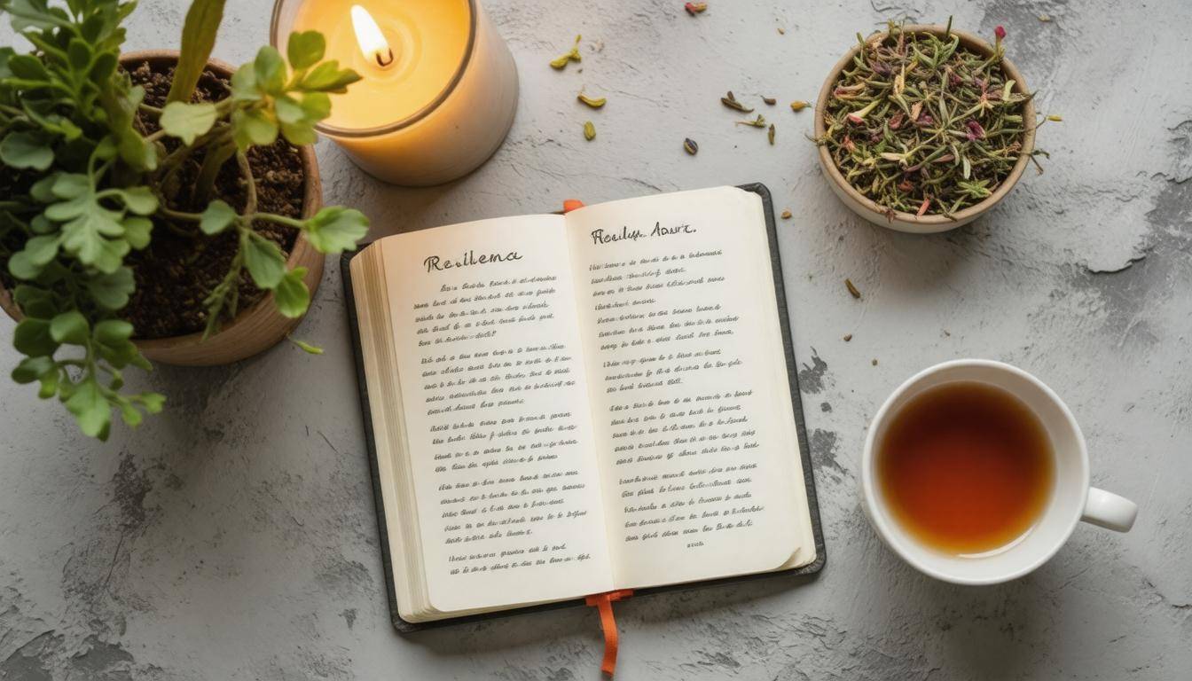 Cozy journaling setup