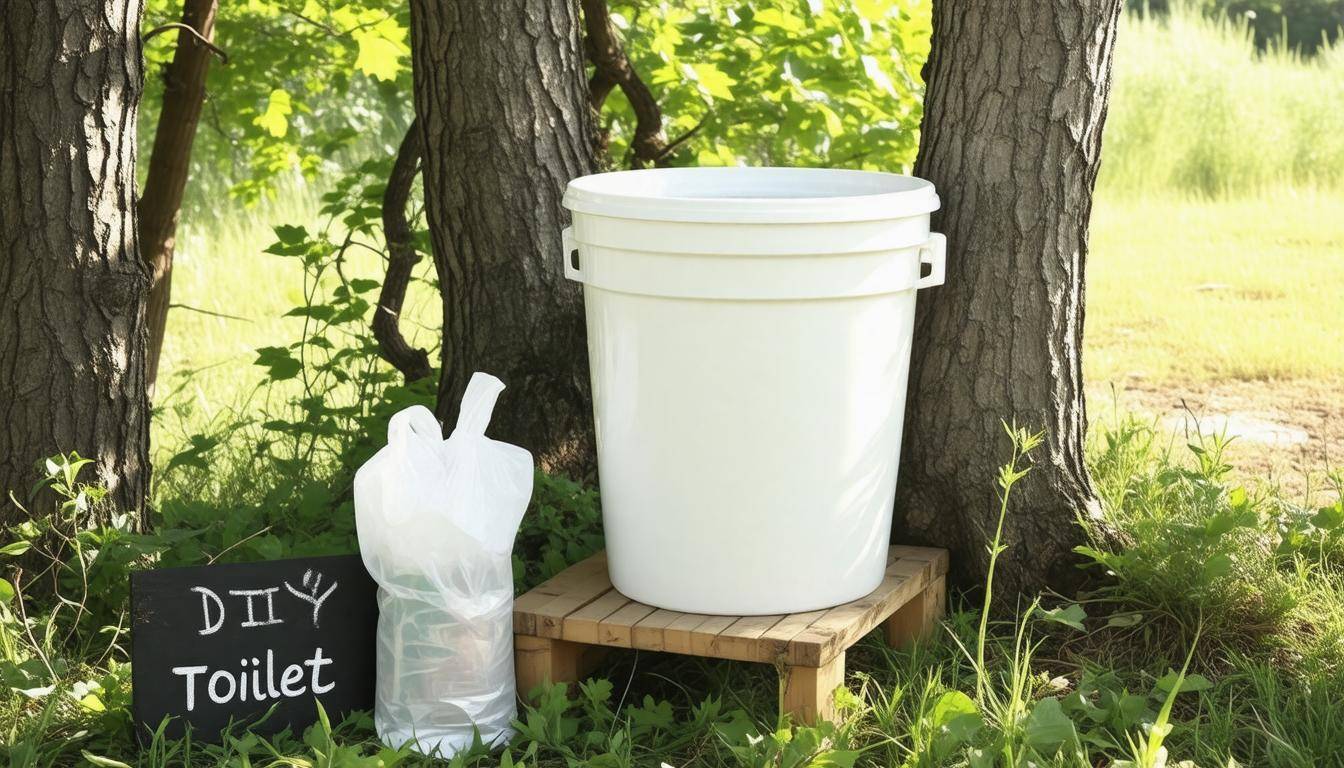 DIY outdoor toilet