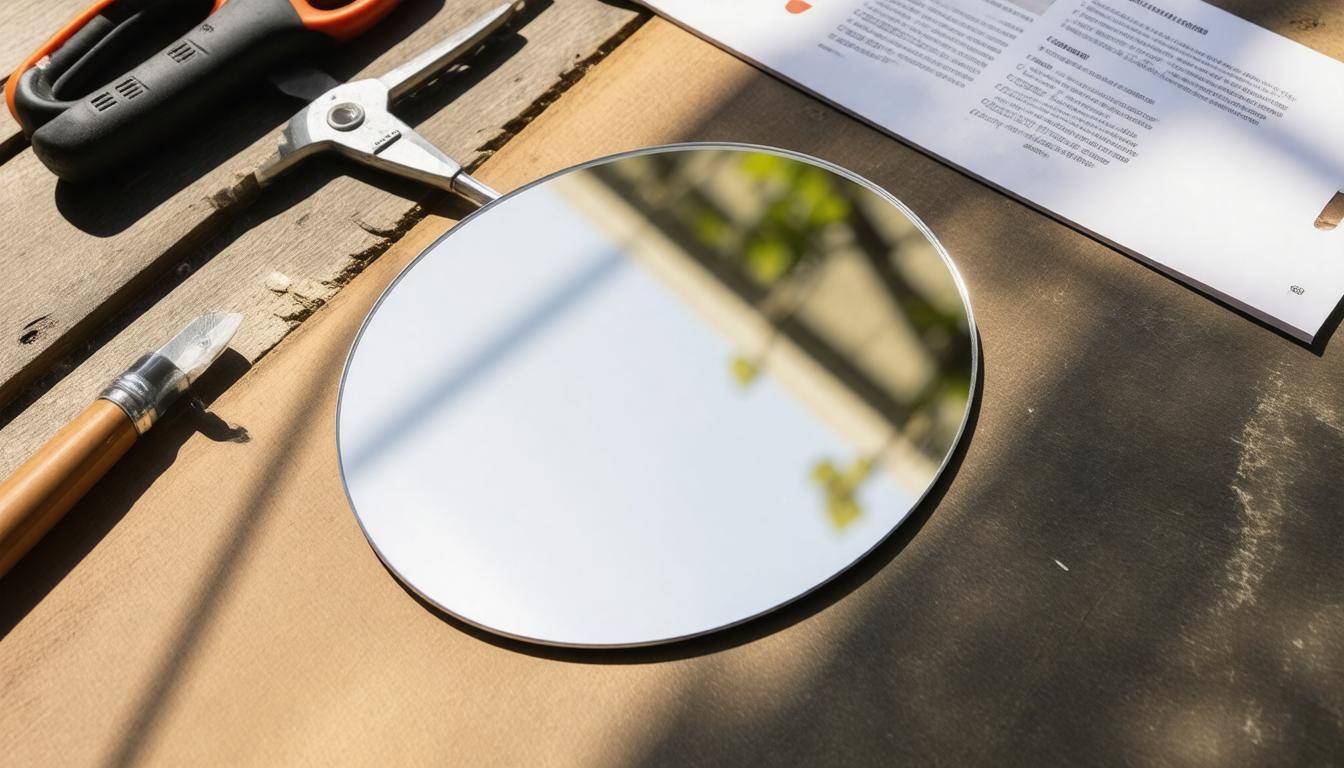 DIY signal mirror setup