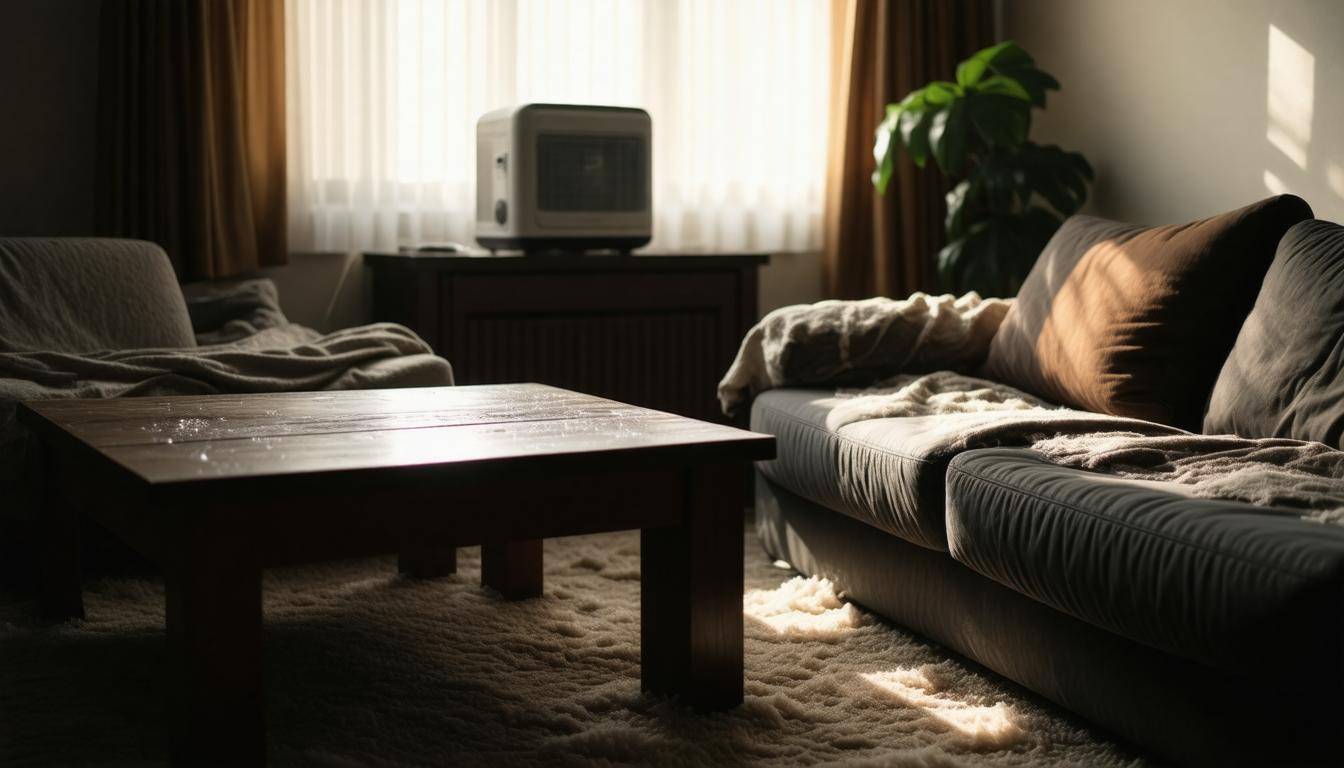 Dehumidifier in action