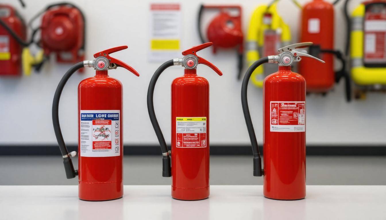 Different fire extinguishers