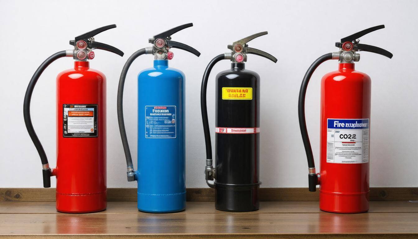 Different fire extinguishers