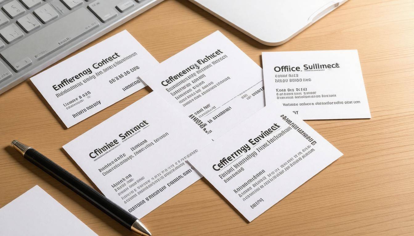 Emergency contact cards