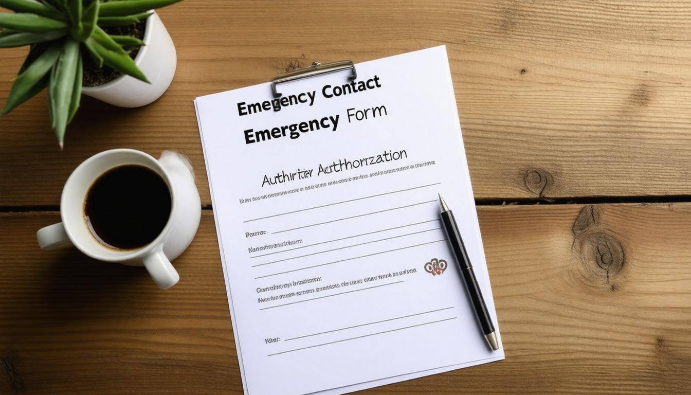 Emergency contact form