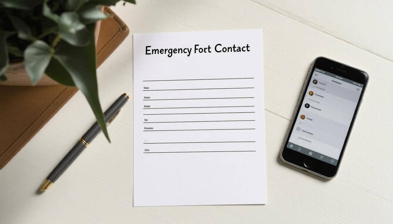 Emergency contact template