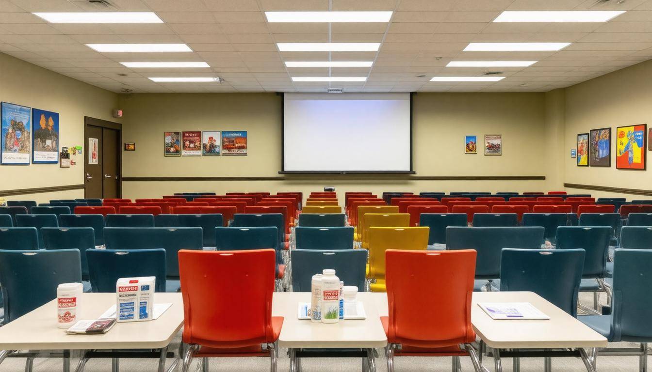 Emergency drill training setup