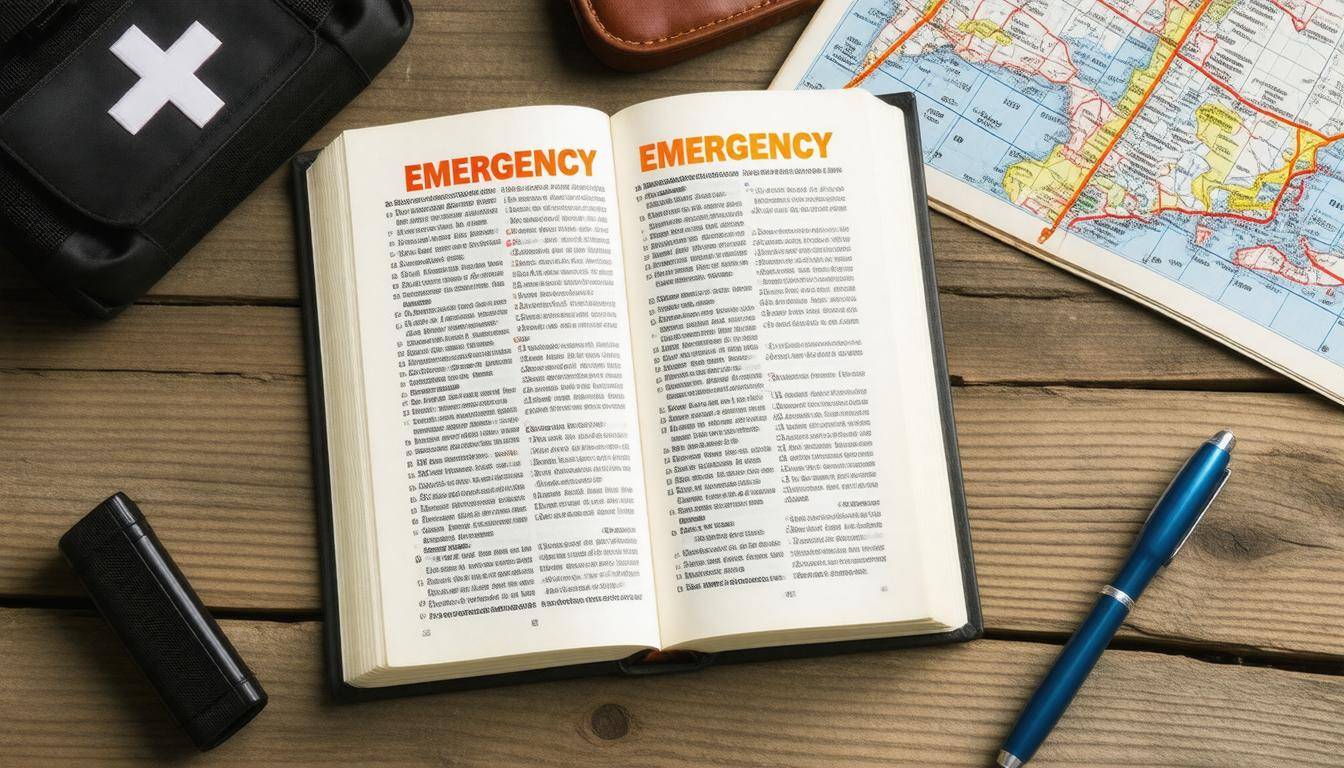 Emergency phrase guide