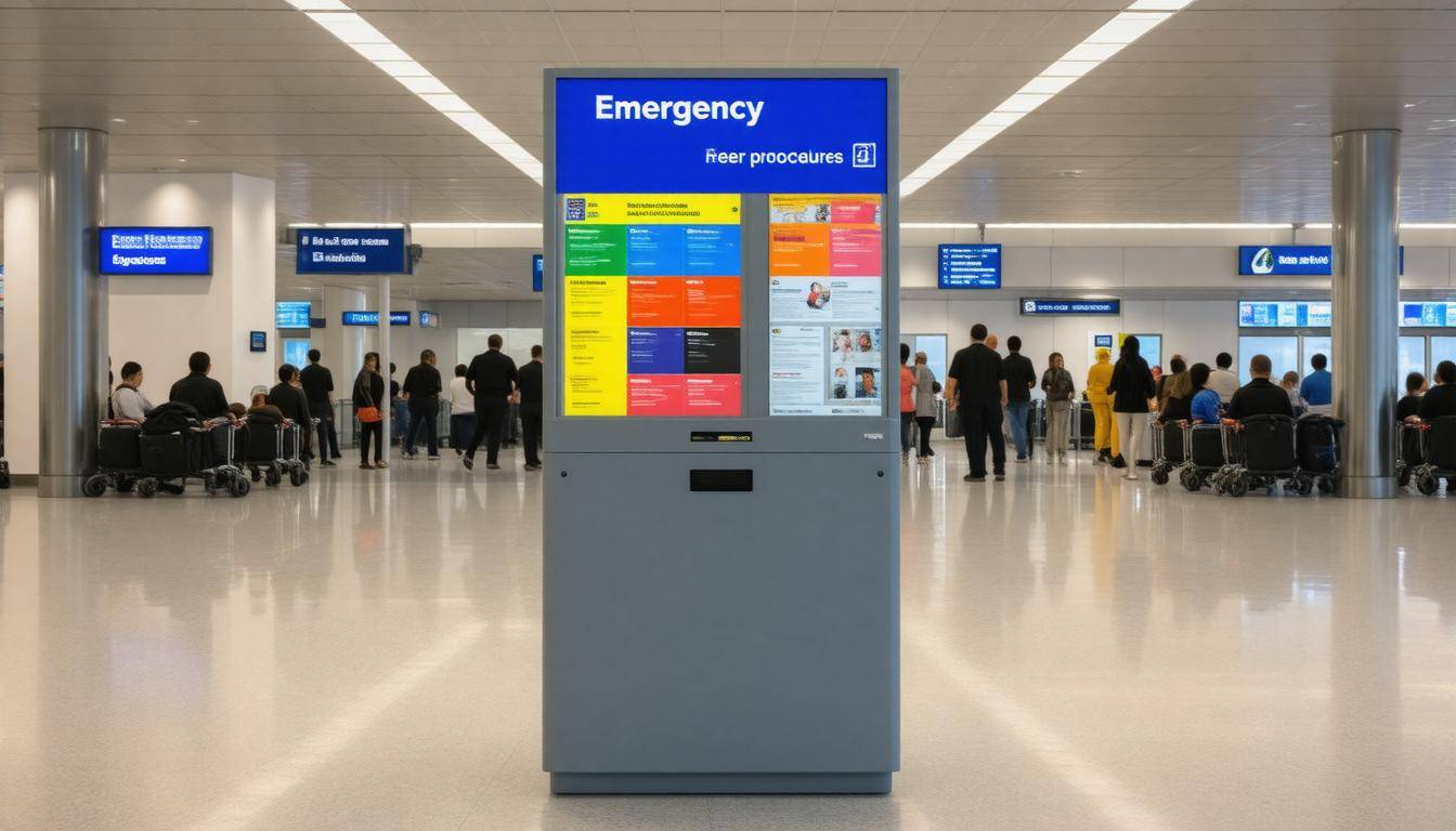 Emergency procedure kiosk