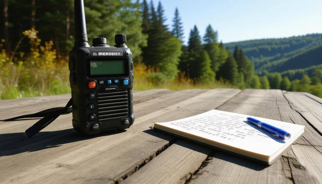 Emergency radio setup