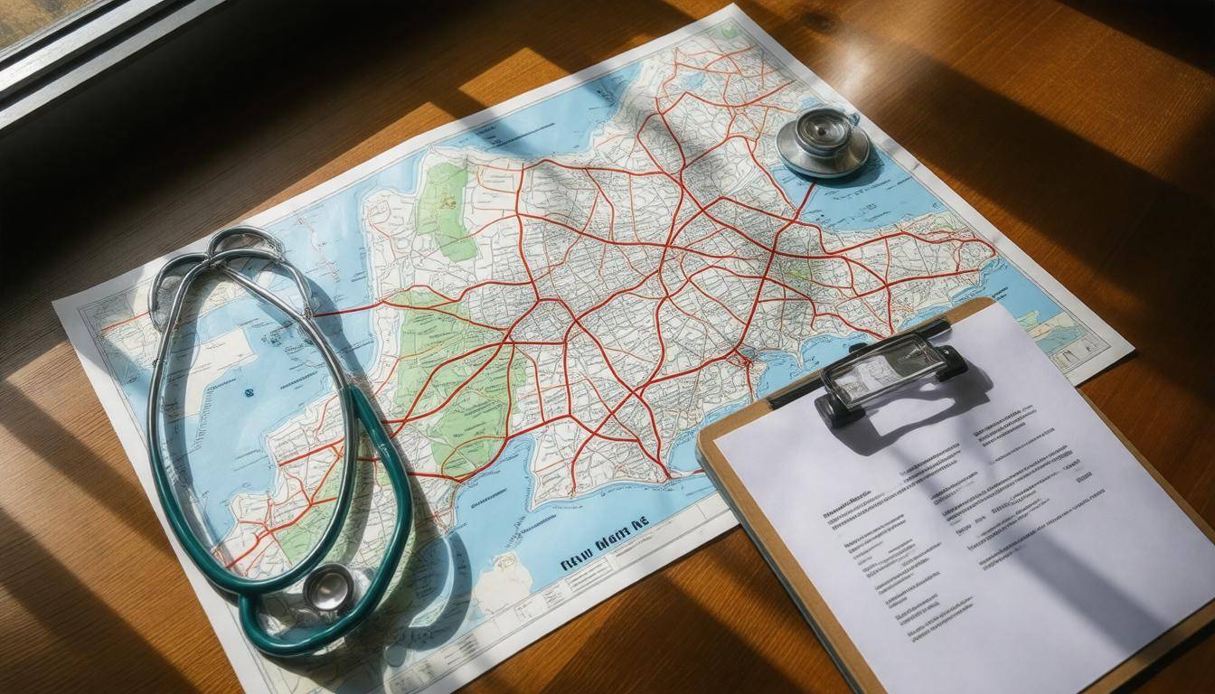 Emergency services access map