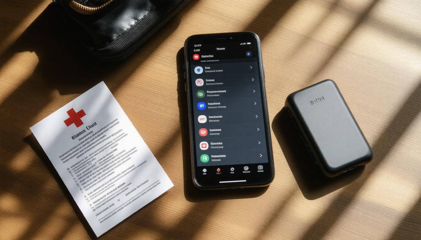 Emergency smartphone setup