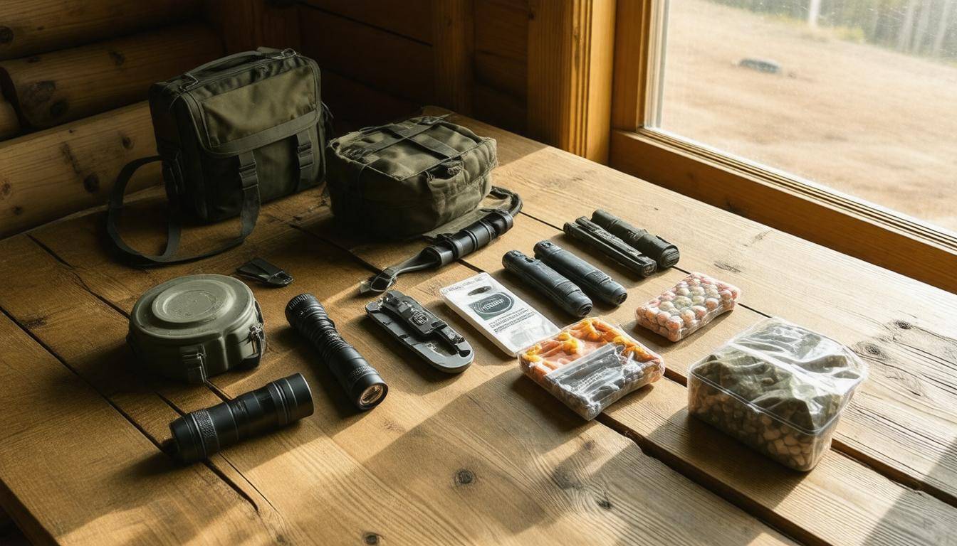 Emergency supplies organized