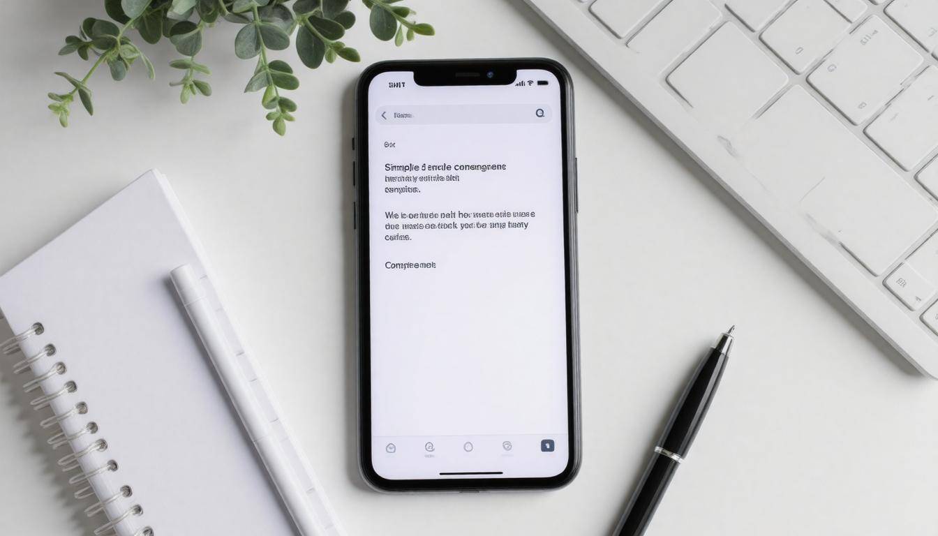 Emergency text message template