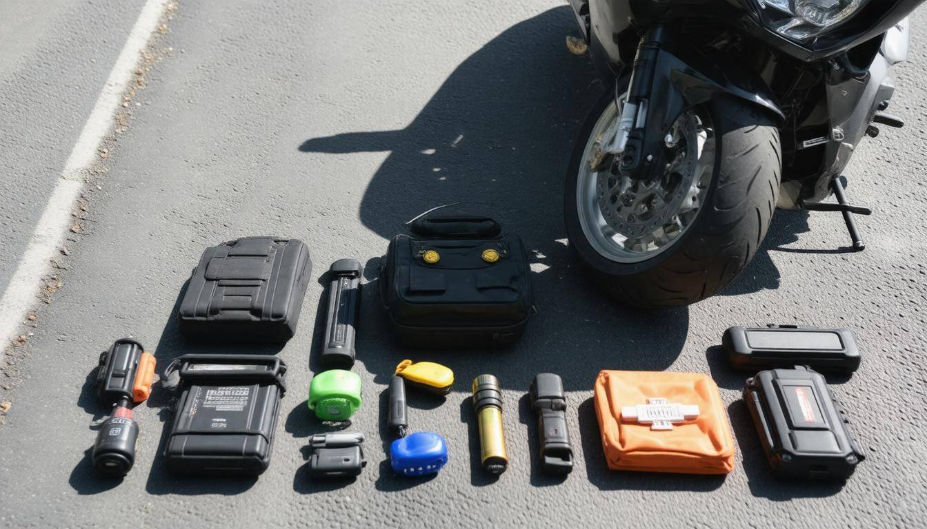 Essential motorcycle emergency kit