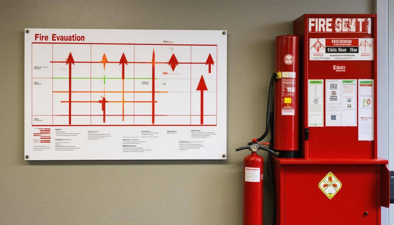 Evacuation plan display