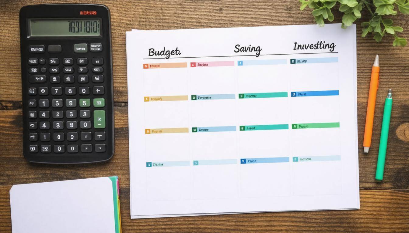 Financial calendar layout