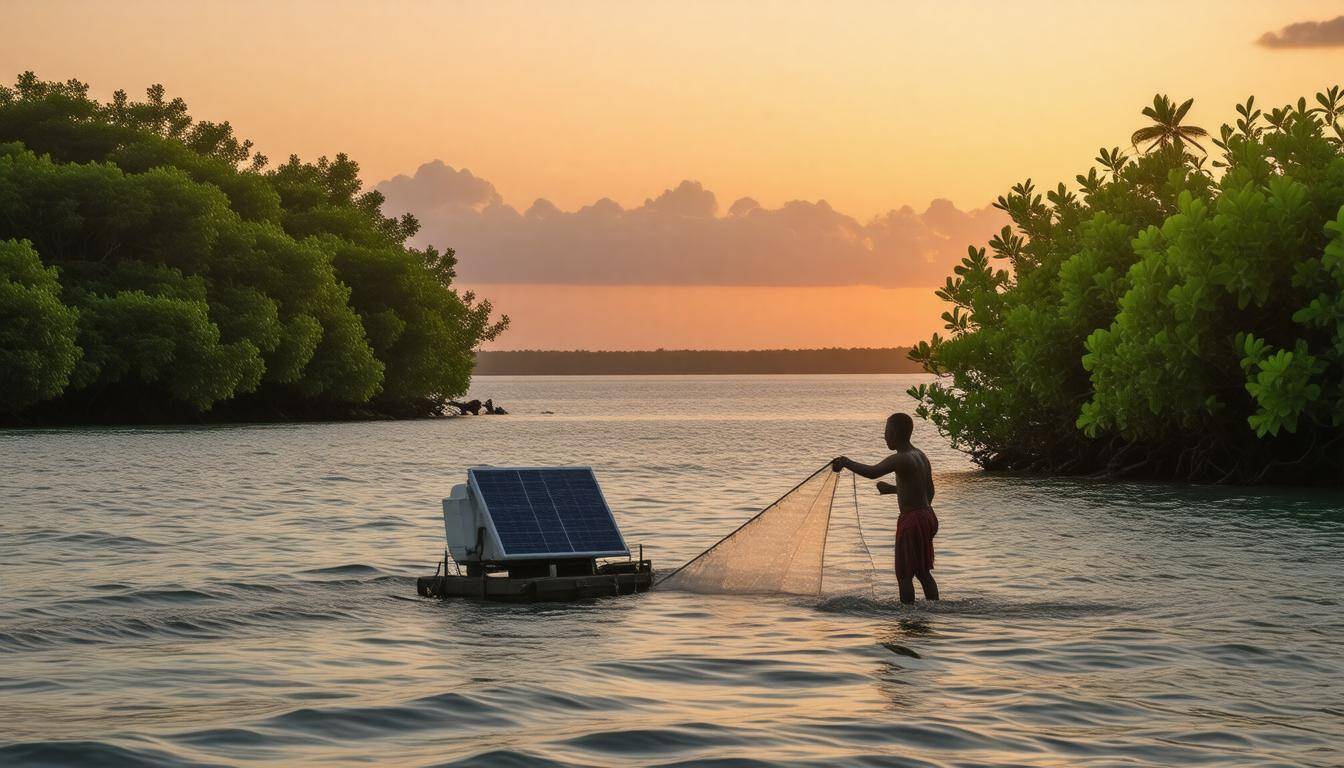 Fisherman blends techniques
