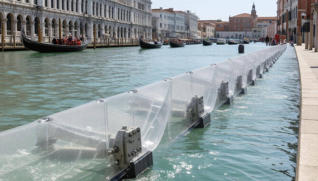 Flood barriers in Venice