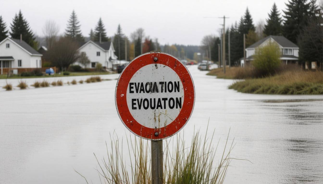Flood evacuation route