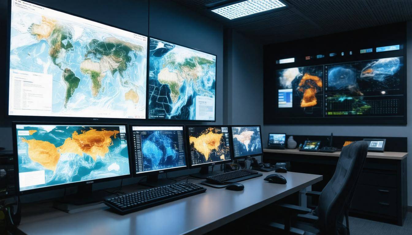 High-tech weather room