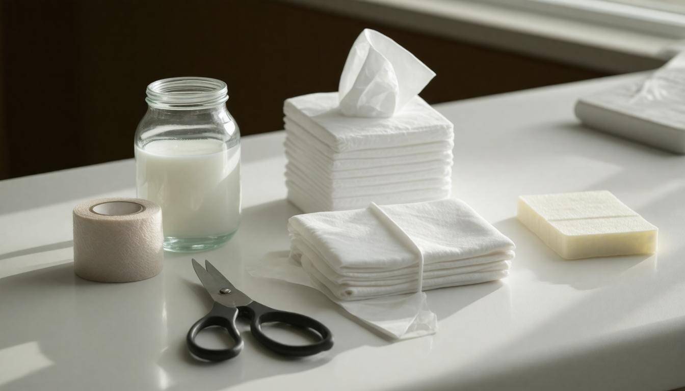 Household items displayed