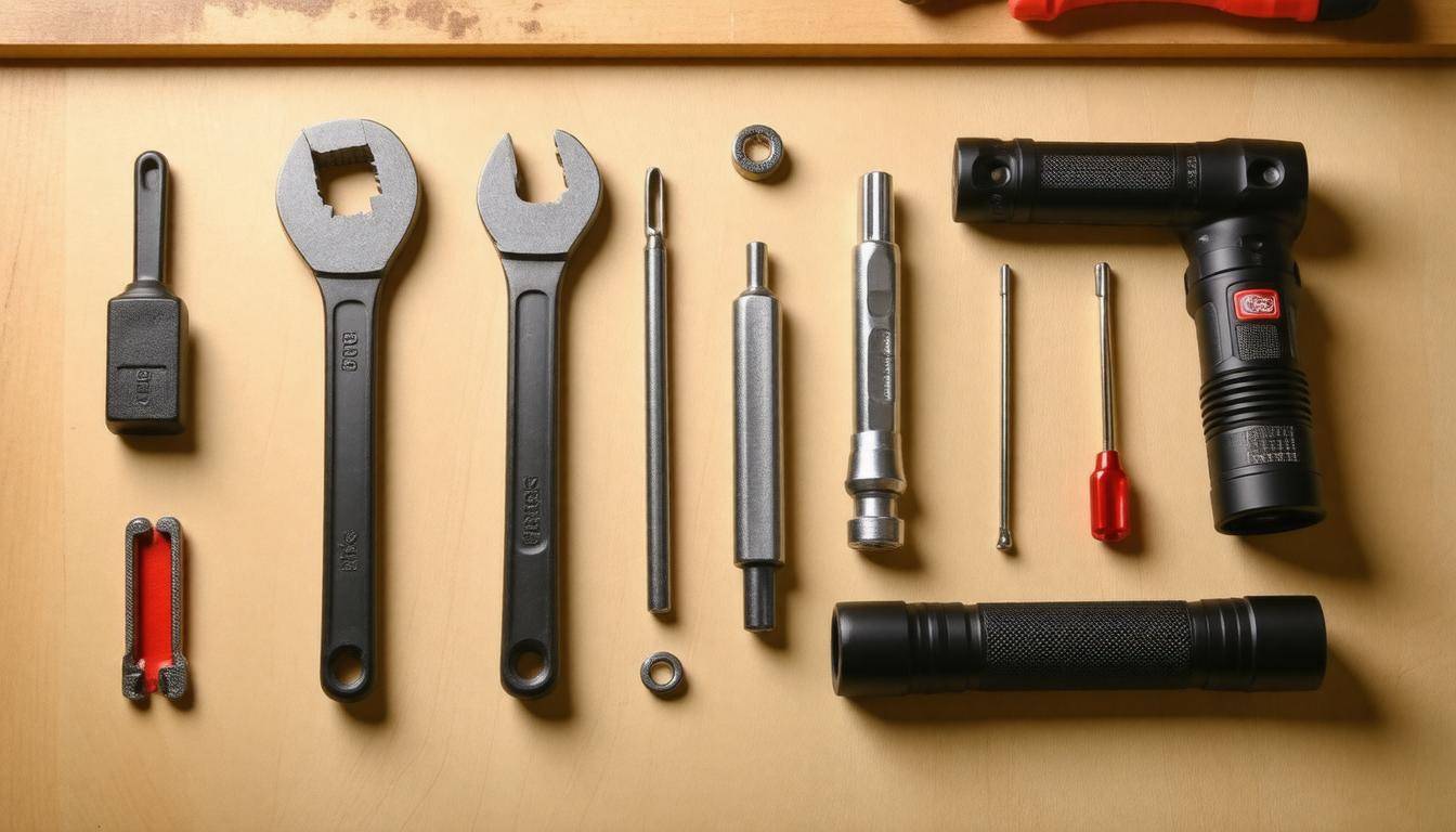 Lock bypass tools laid out