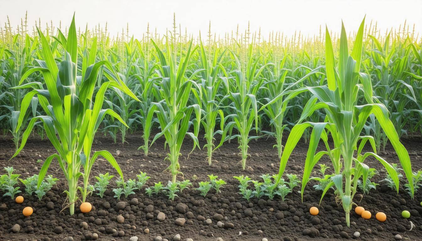 Lush Three Sisters garden