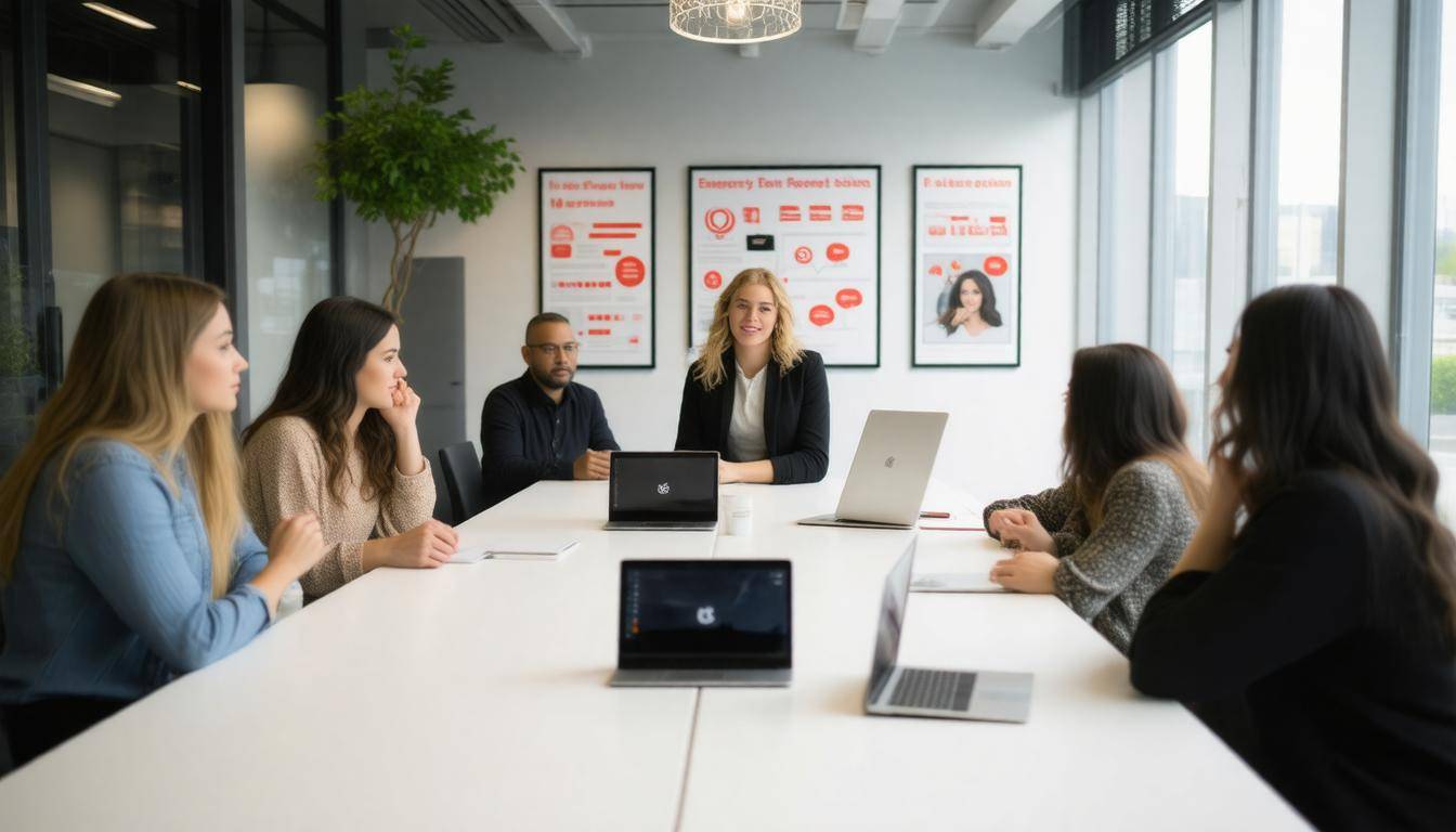 Office discussion on safety