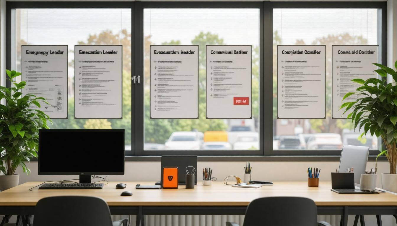 Office emergency roles displayed