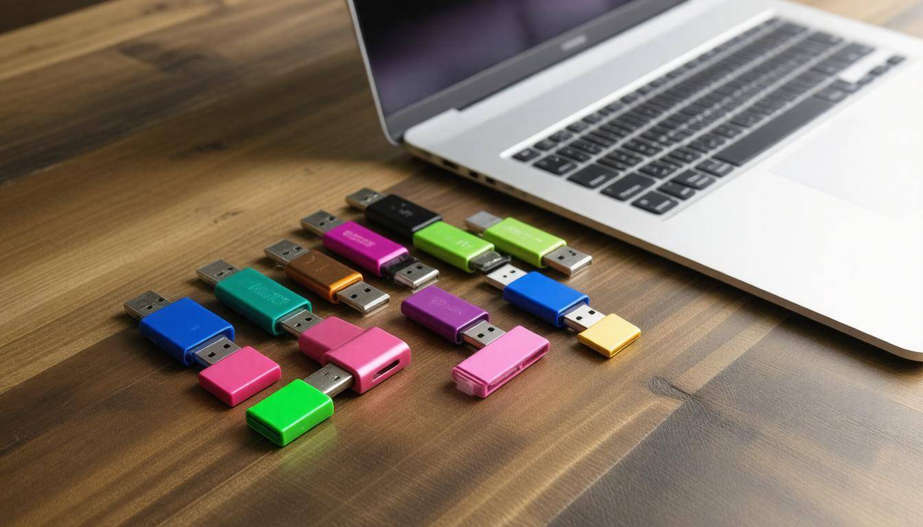 Organized USB drives