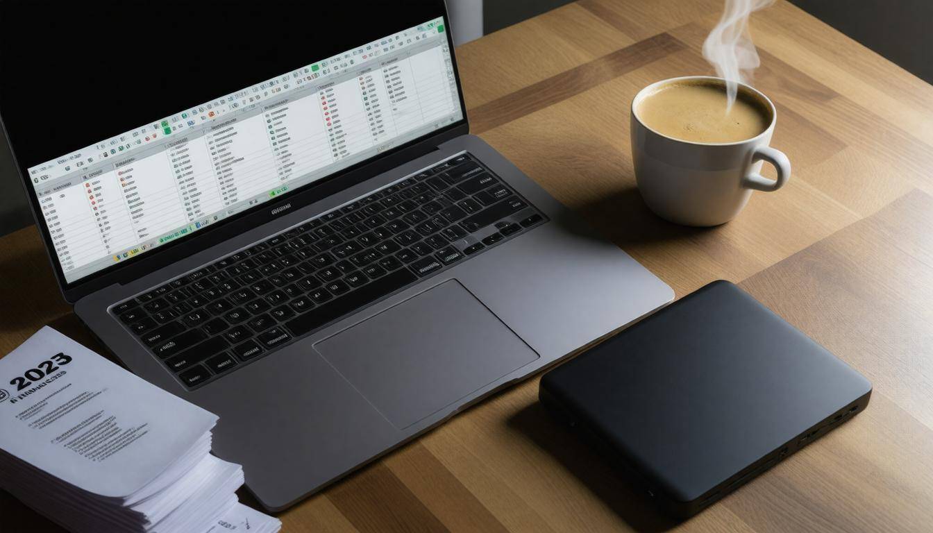 Organized financial workspace