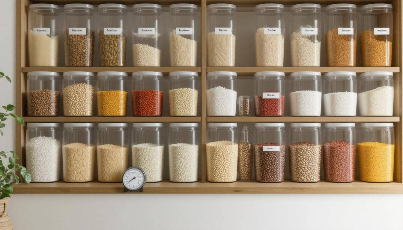 Organized rice storage