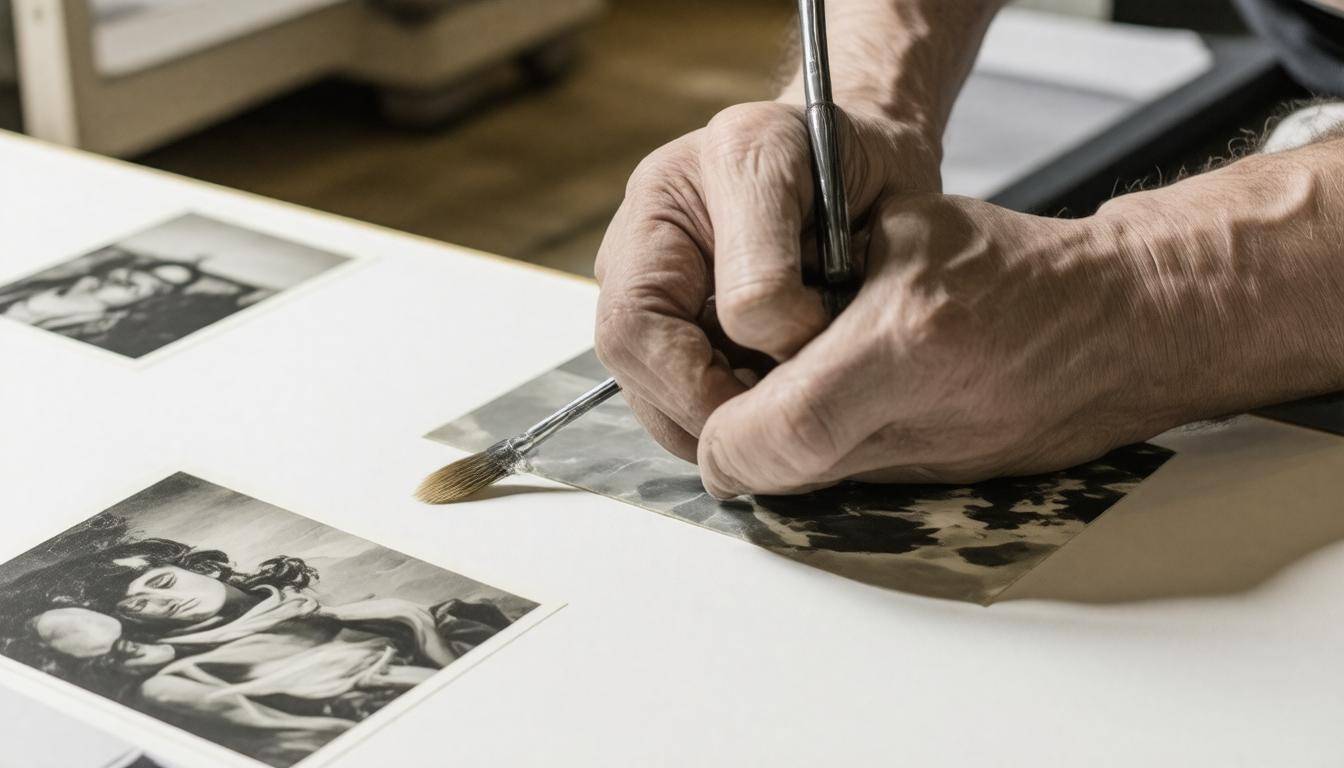 Photo restoration in progress