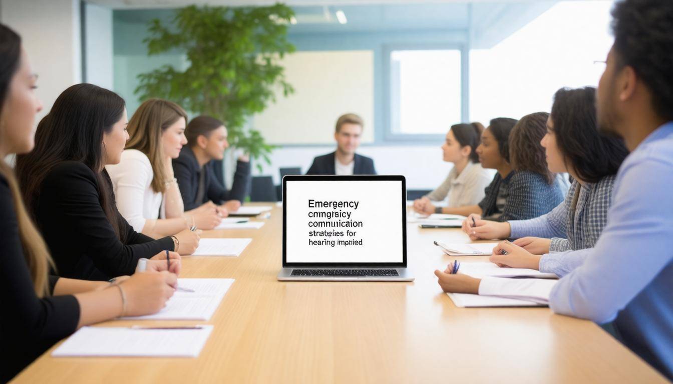 Emergency Communication Strategies for Hearing Impaired Individuals