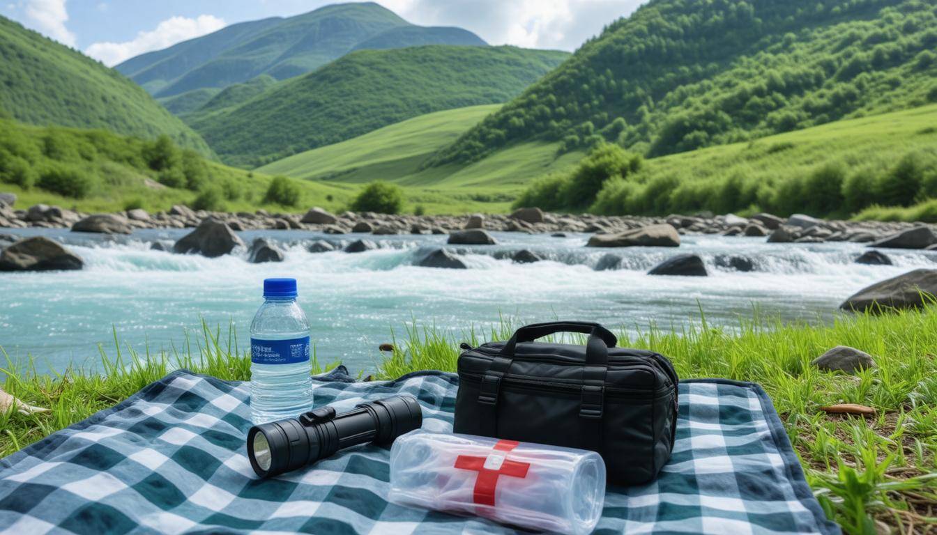 Preparedness kit in valley