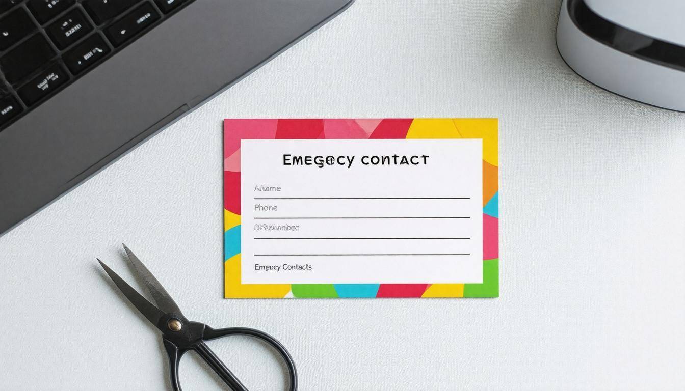 Printable contact card