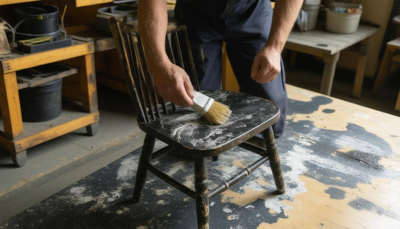Restoring charred furniture