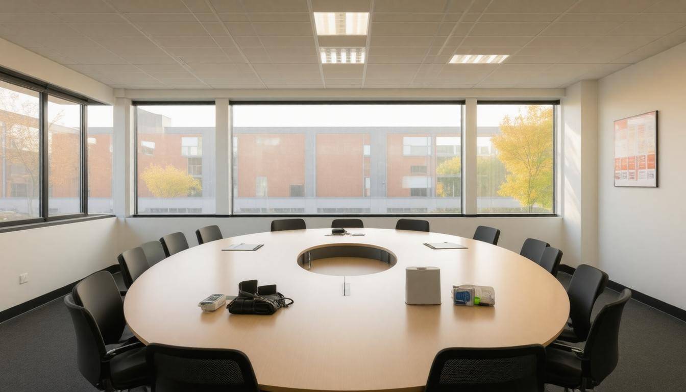 Safe office meeting room