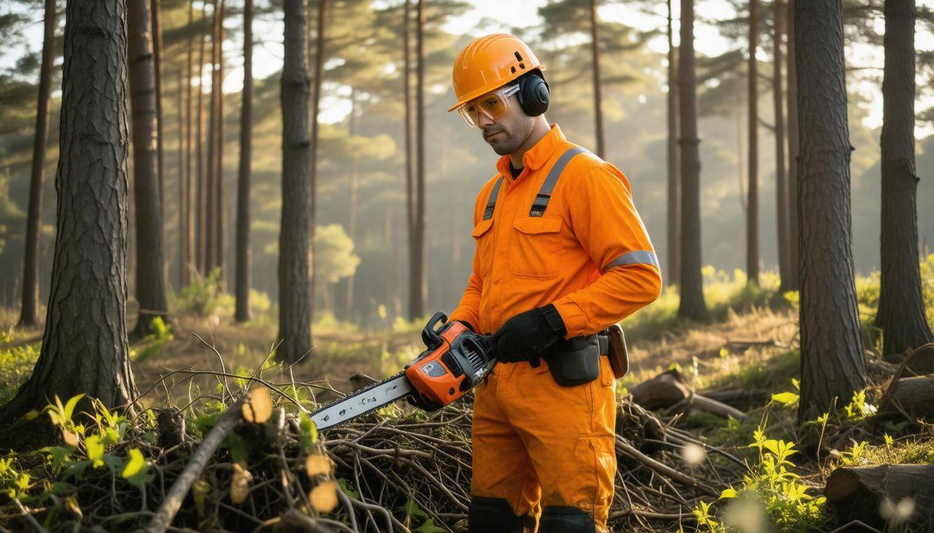 Safety gear for chainsaw