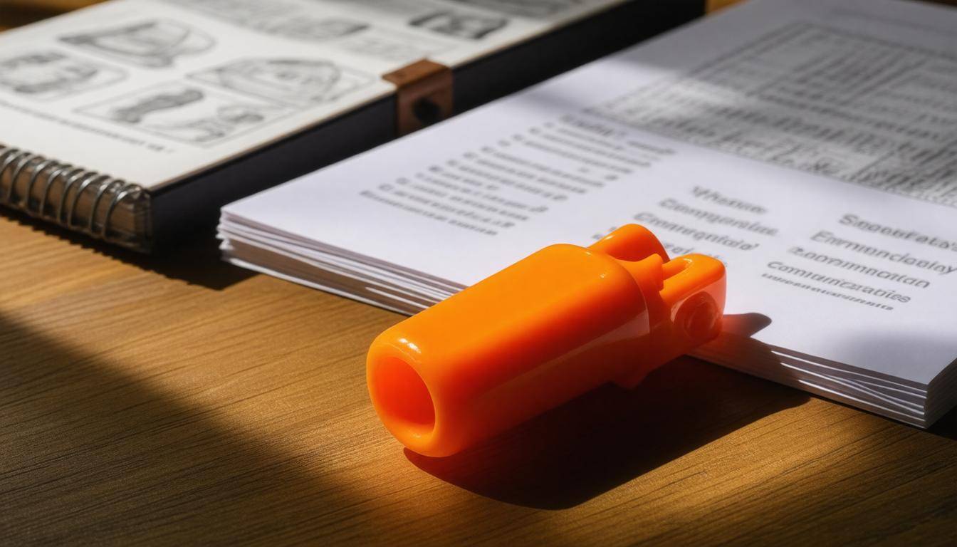 Safety whistle and guides