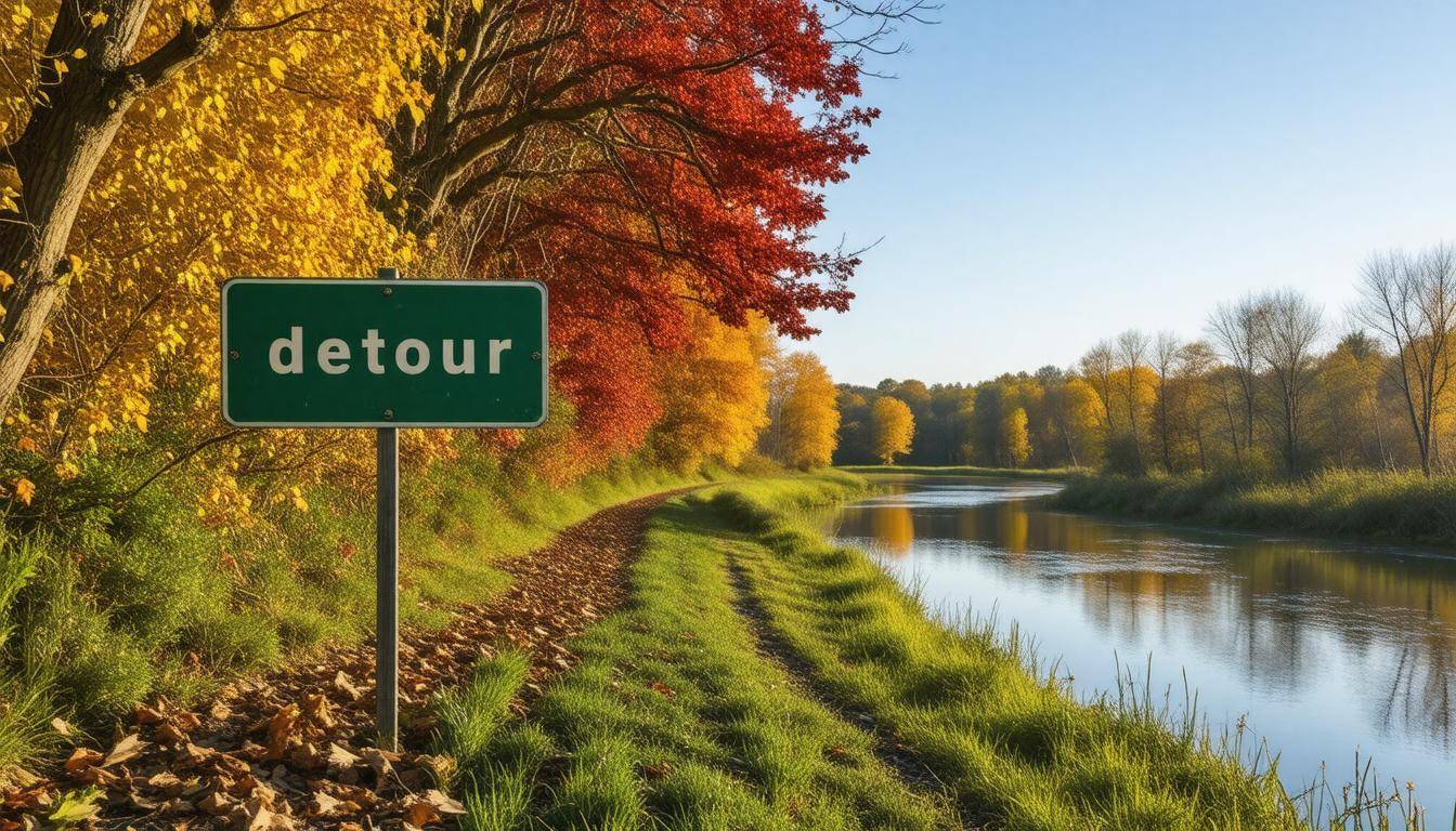 Scenic autumn detour