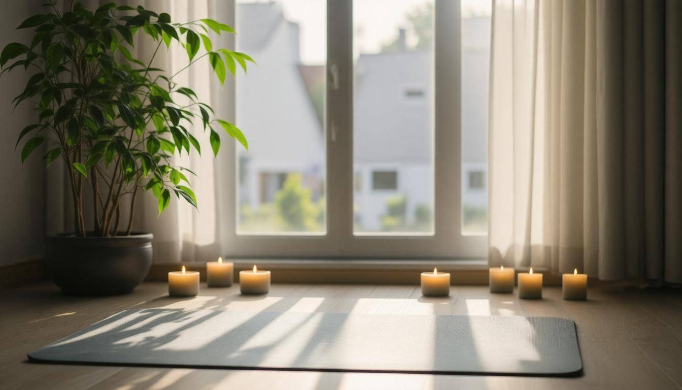 Serene meditation space