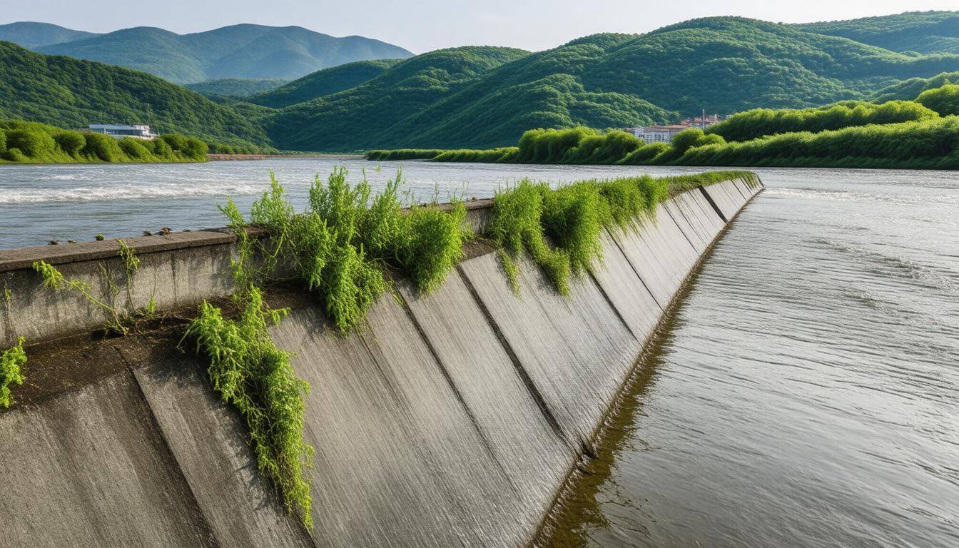 Sochi flood defense wall
