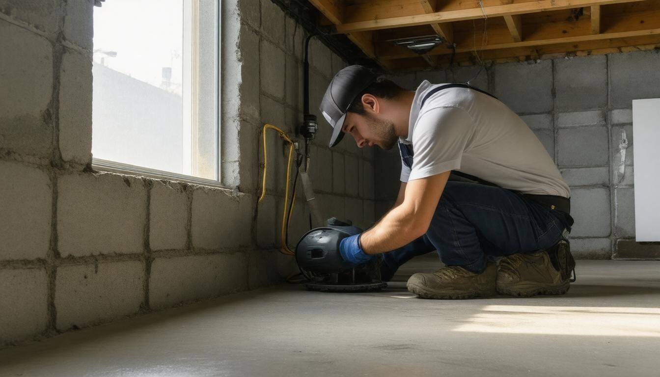 Sump pump installation