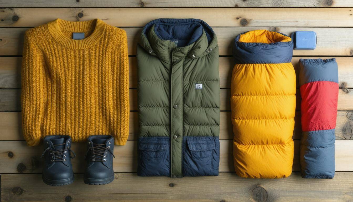 Thrift store essentials display