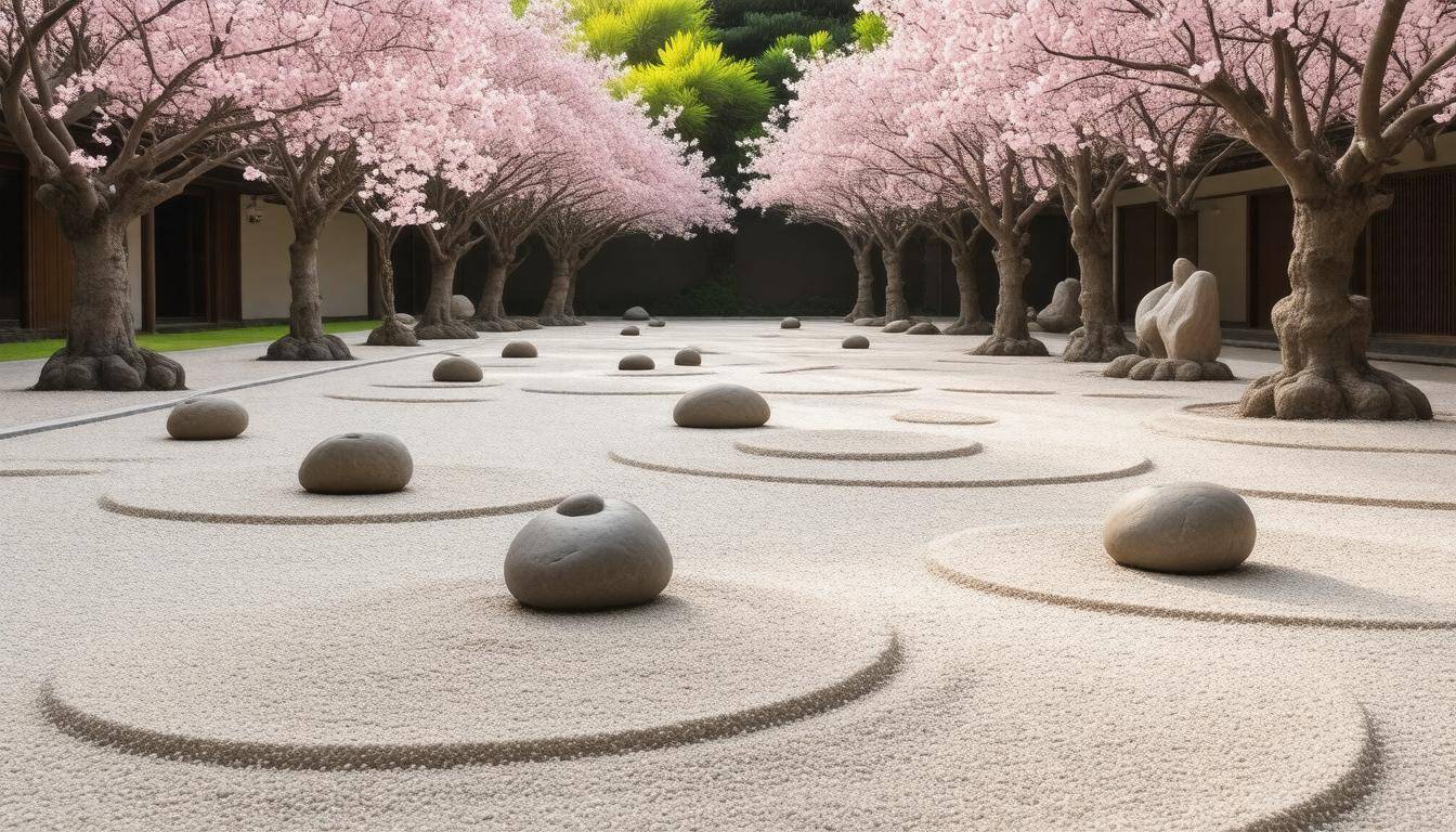 Tranquil Zen garden