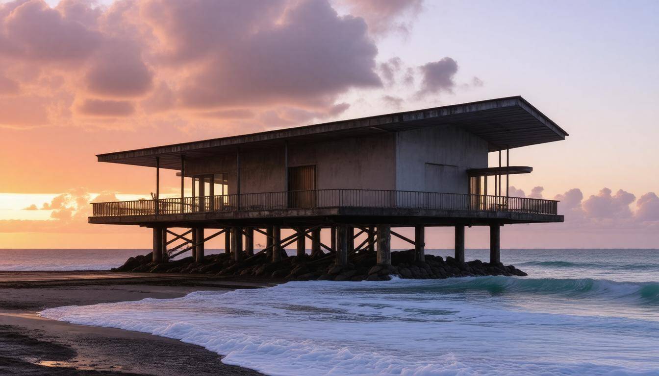 Tsunami-resistant building