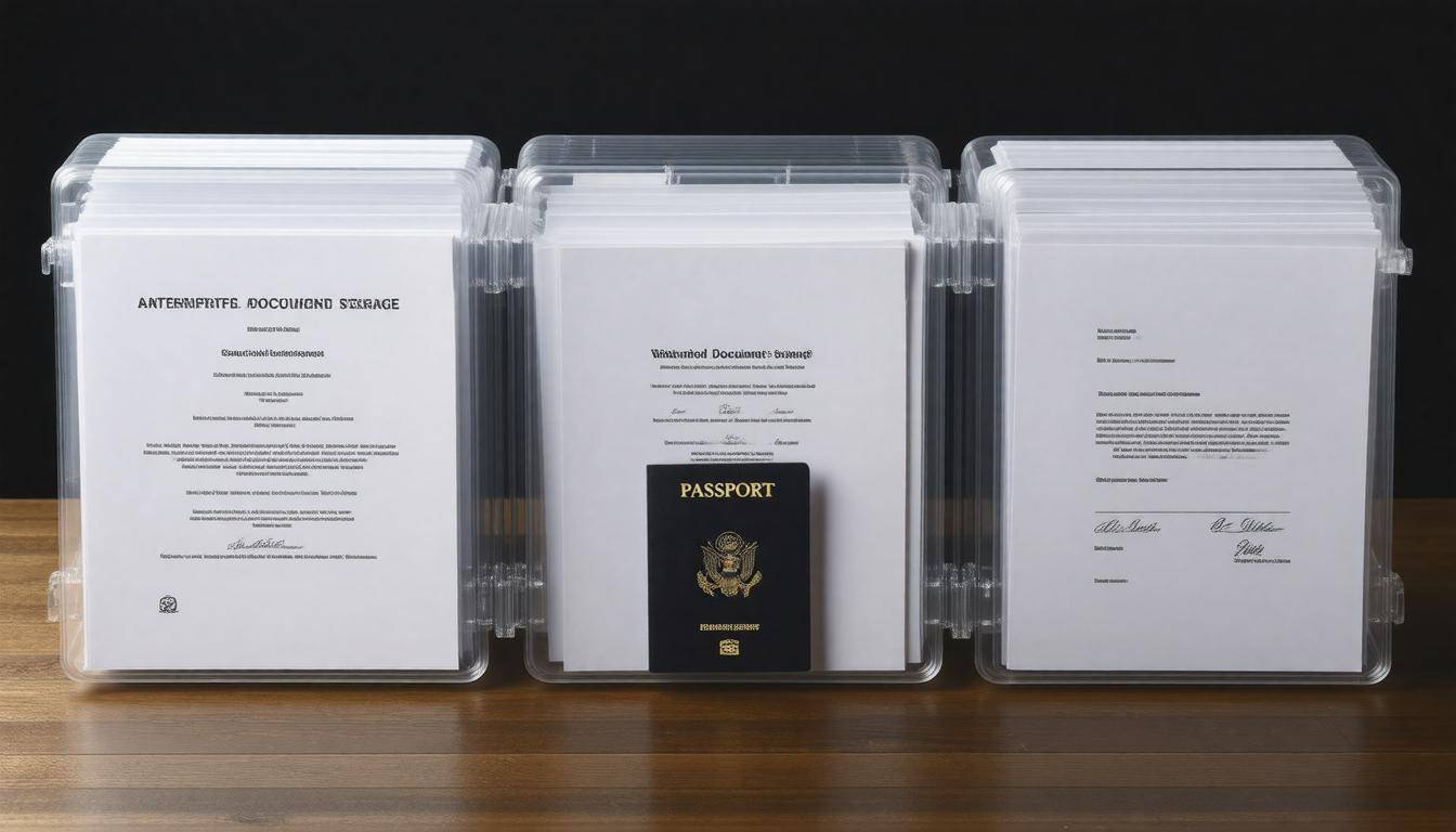 Waterproof document storage