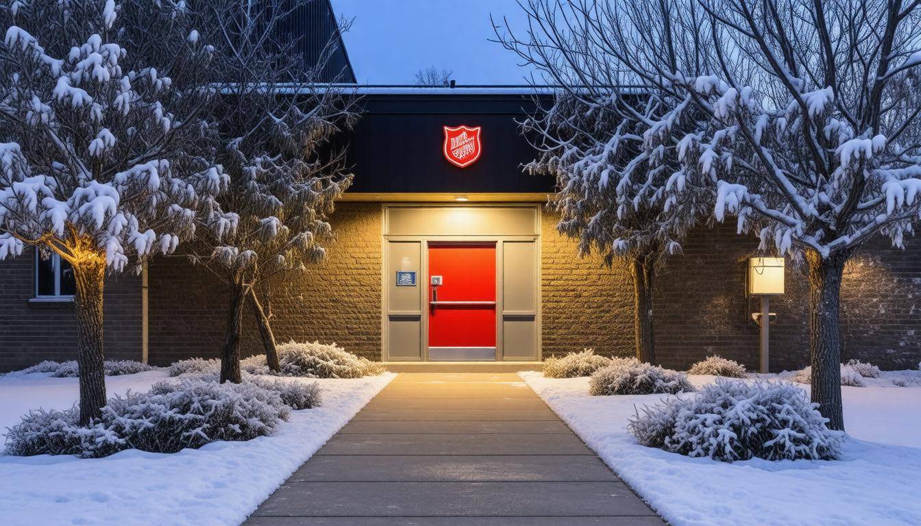 Welcoming shelter entrance