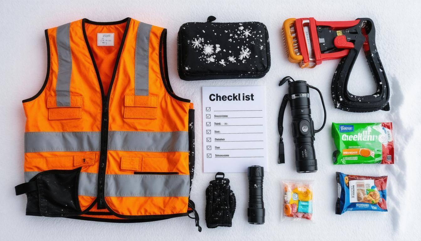 Winter emergency kit items